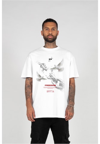 Maglietta 'Freedom' di MJ Gonzales in bianco