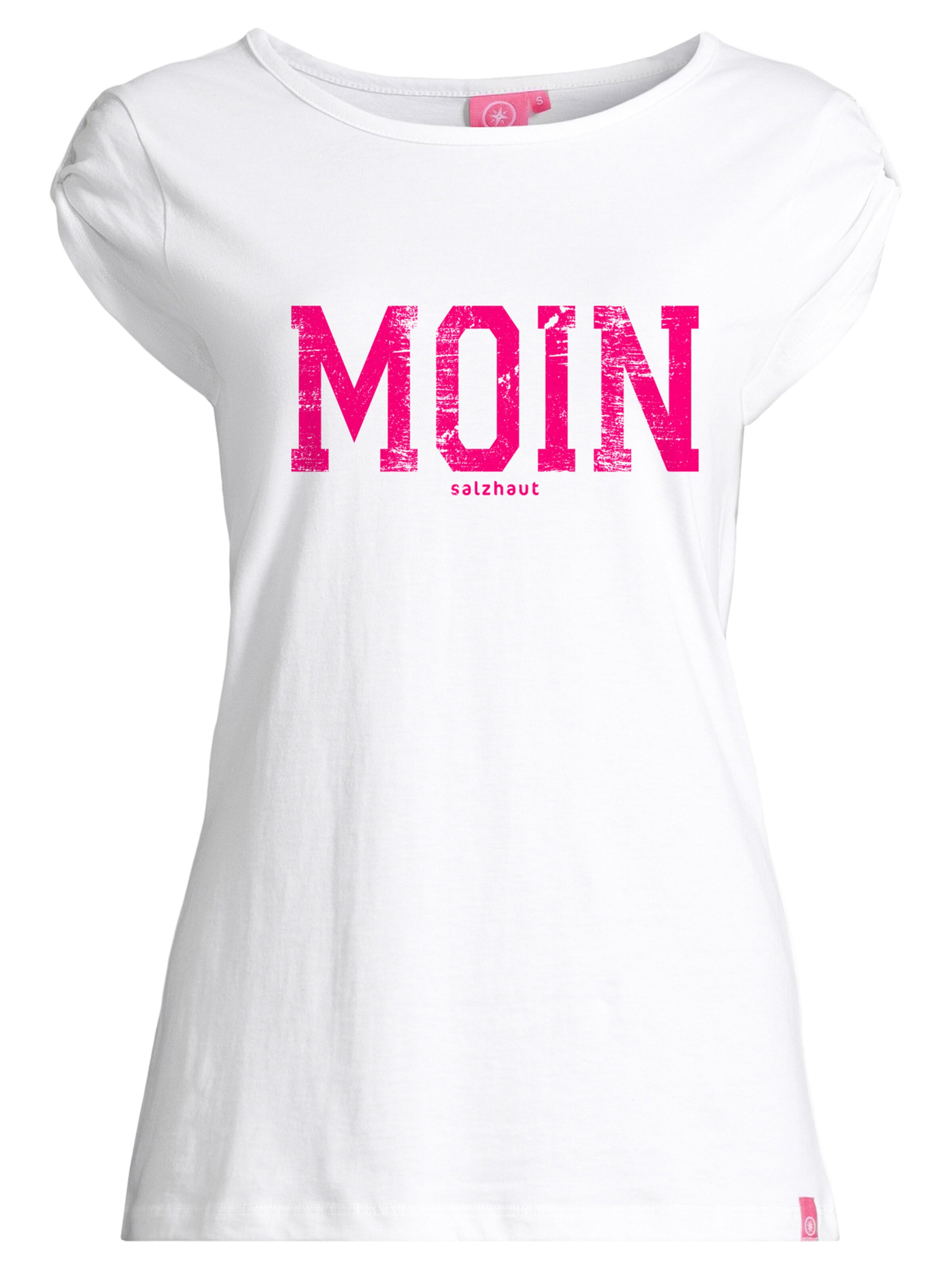 salzhaut T-Shirt 'Biike-Moin' in Weiß: Vorderseite