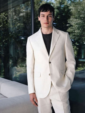 Next Slim fit Blazer 'N.Premium' in Beige