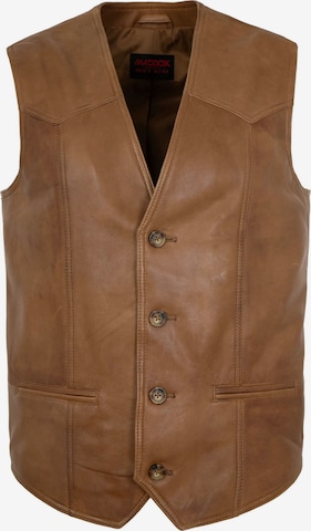 Gilet 'Freddy' MADDOX en marron : devant