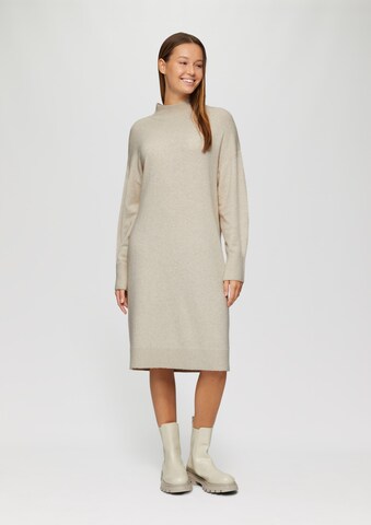 Robes en maille s.Oliver en beige : devant