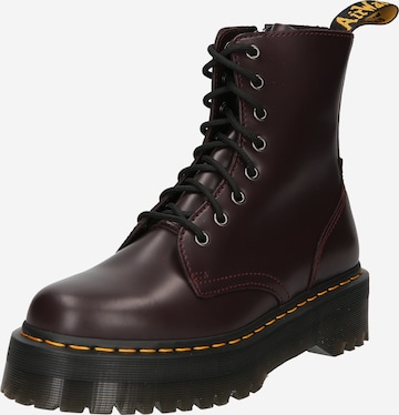 Boots stringati 'Jadon' di Dr. Martens in rosso: frontale