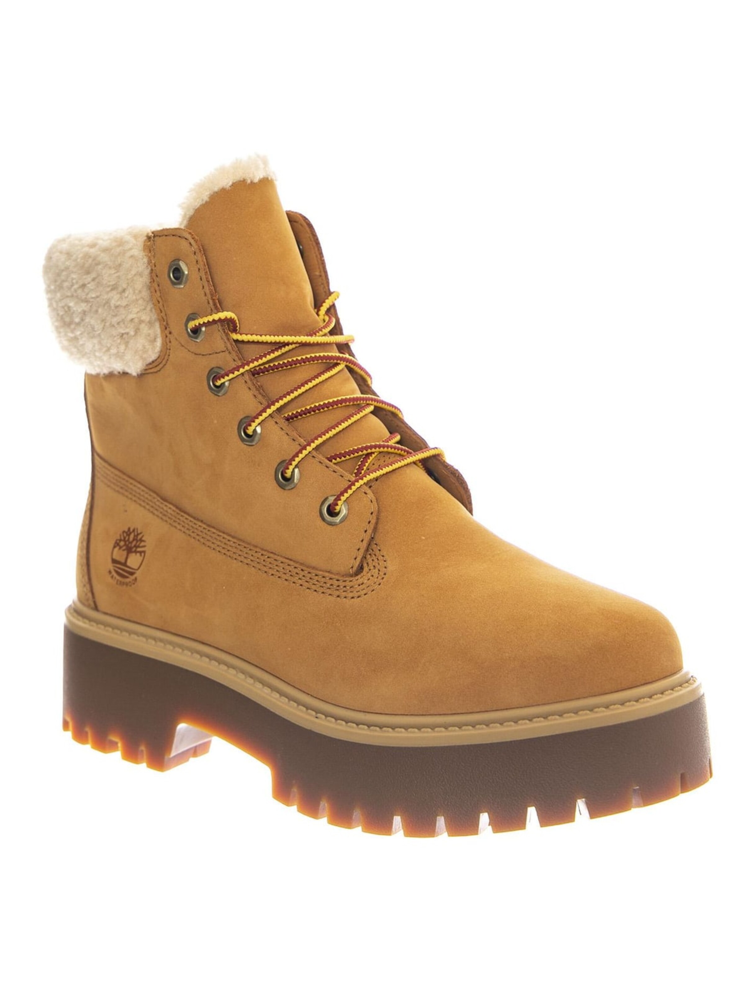 Bottes 'Stone Street Mid Warm Lined Waterproof Boot -- Women's Boots Waterproof Lined Warm Wheat Nubuck Women's' TIMBERLAND en marron