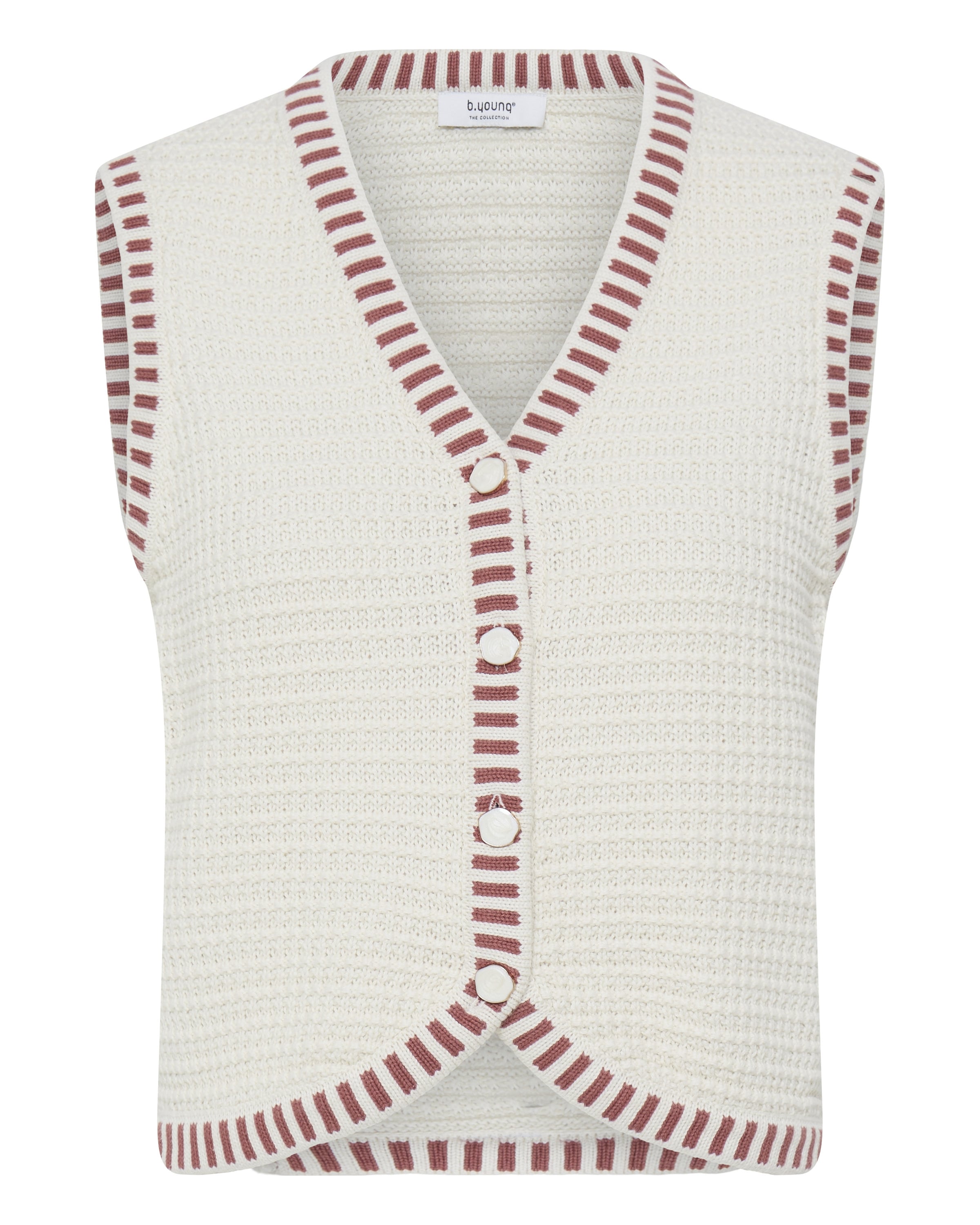 b.young Bodywarmer in Wit: voorkant