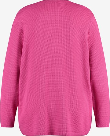 SAMOON Knit Cardigan in Pink