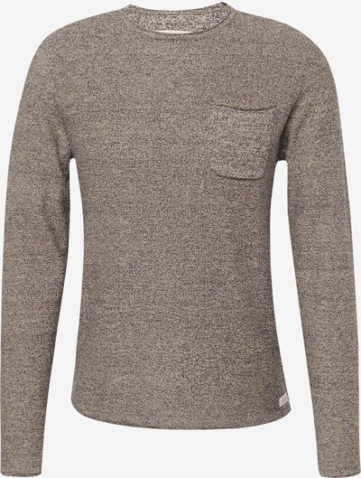 BLEND Sweater in Dark beige / marine blue, Item view
