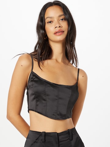 Nasty Gal Blouse in Black: front