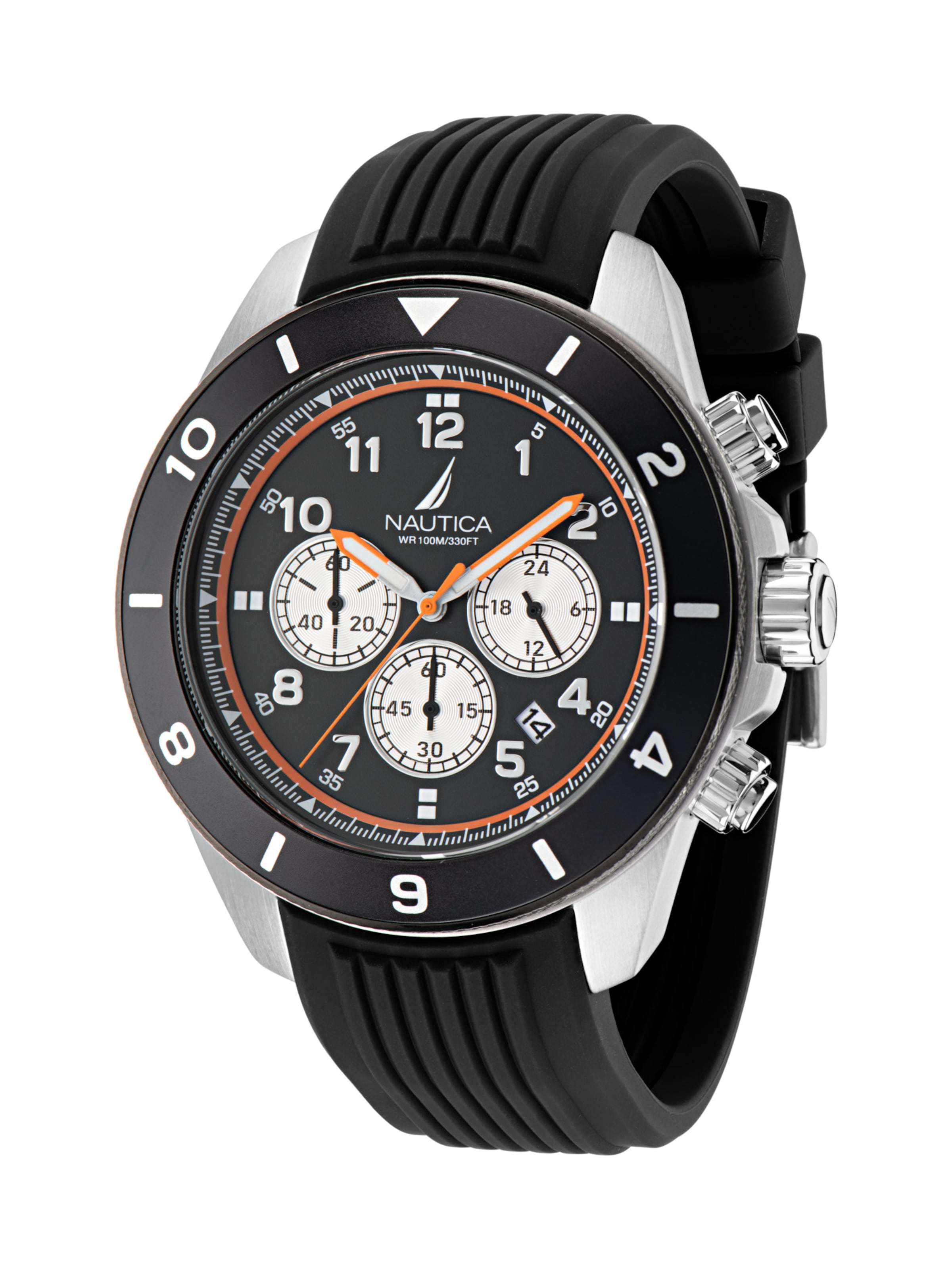 NAUTICA Analoog horloge 'NAUTICA ONE' in Zwart: voorkant