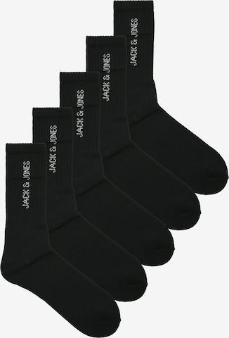 melns JACK & JONES Zeķes 'JACREGEN': no priekšpuses