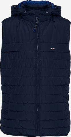 FQ1924 Vest 'Danial' in Blue: front