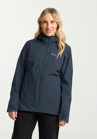 JACK WOLFSKIN Outdoorová bunda 'Moonrise' – modrá