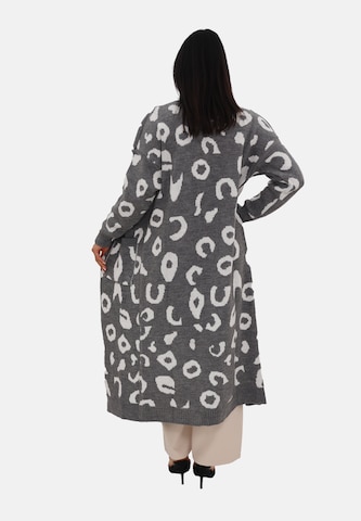 Elara Gebreide mantel in Grijs