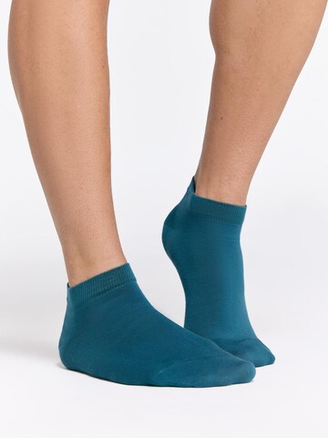 Albero Natur Ankle Socks 'Bio-Baumwoll-Sneakersocken Unisex - 6er Pack' in Blue