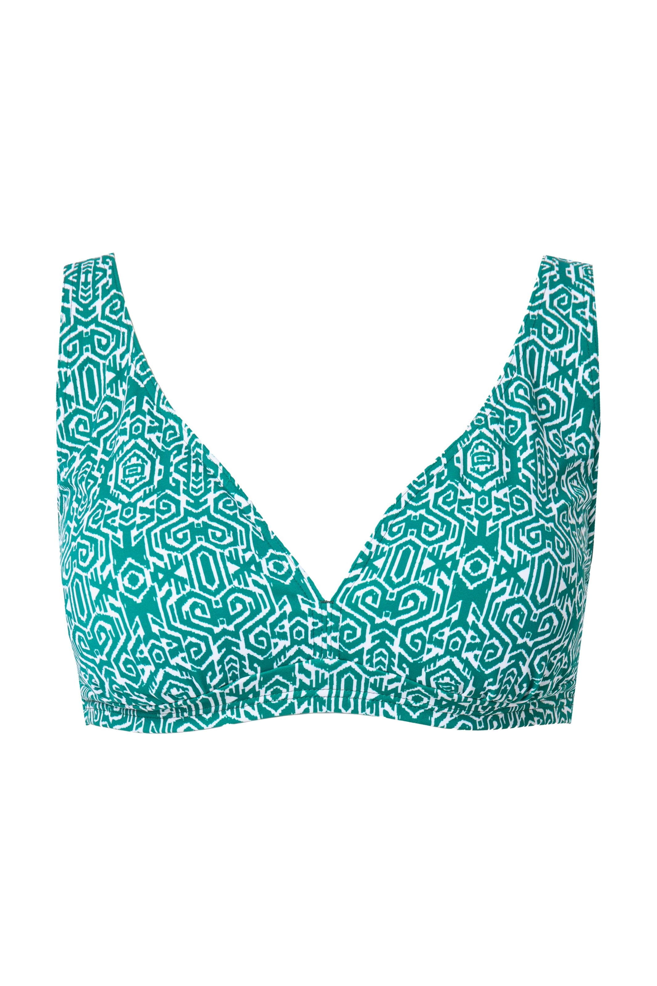 Studio Untold Triangel Bikinitop in Groen: voorkant