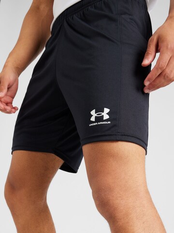 UNDER ARMOUR Normalny krój Spodnie sportowe 'Challenger' w kolorze czarny