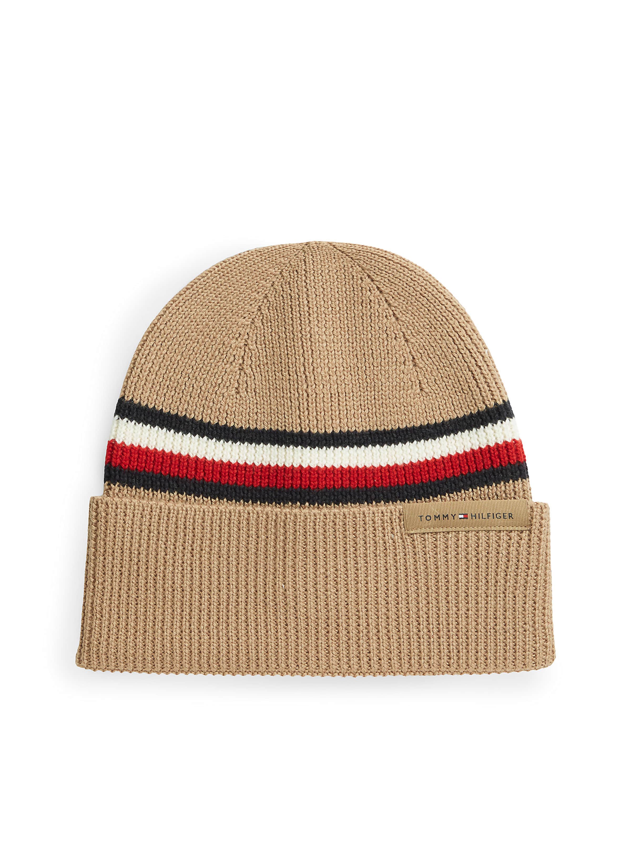 TOMMY HILFIGER Mütze in Braun: Vorderseite