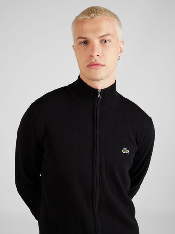 LACOSTE Regular fit Knit Cardigan in Black