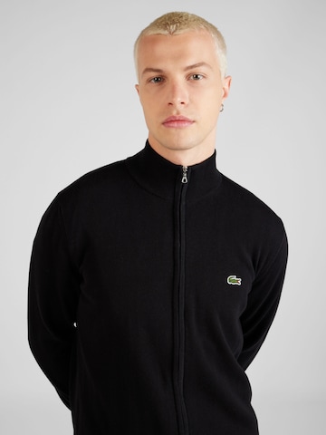 LACOSTE - Ajuste regular Cárdigan en negro