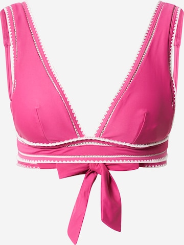 Hunkemöller Triangel Bikinitop 'Maya' in Pink: predná strana