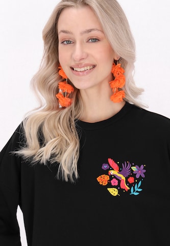 Sweat-shirt 'Boho' IZIA en noir