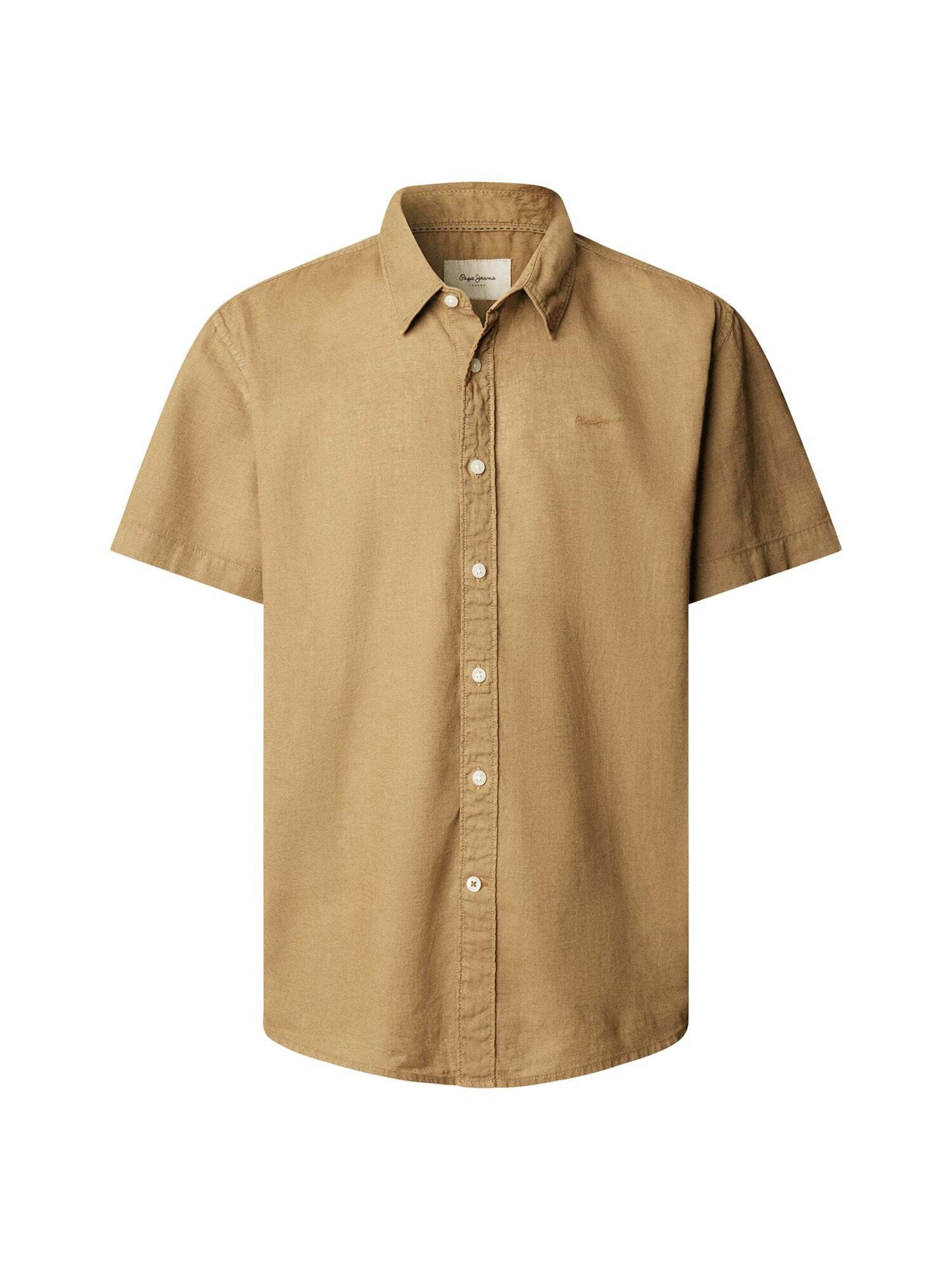 Pepe Jeans Chemise 'PERCY' en camel, Vue avec produit