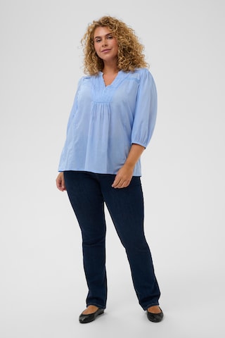 KAFFE CURVE - Blusa 'KCKarlia' em azul