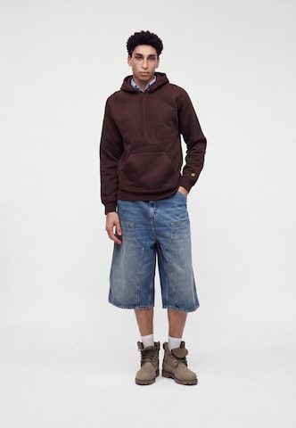 Carhartt WIP Sweatshirt 'Chase' in Braun