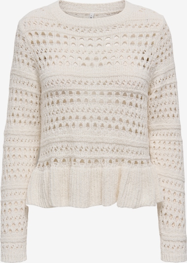 Pulover ONLY pe alb lână, Vizualizare produs