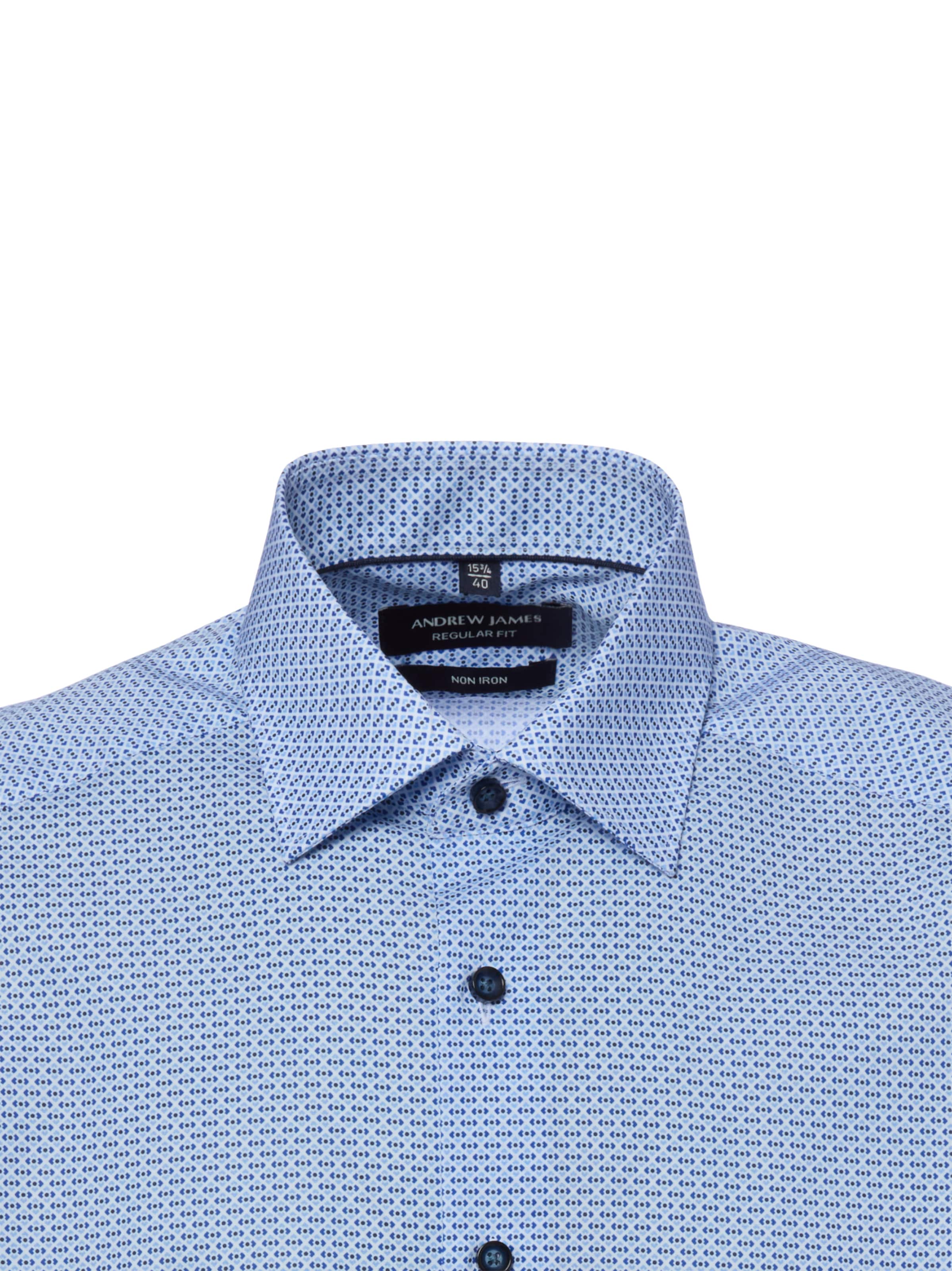 Coupe regular Chemise Andrew James en bleu