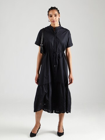 COMMA Blusenkleid in Schwarz: Vorderseite