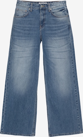 Pull&BearWide Leg/ Široke nogavice Traperice - plava boja: prednji dio