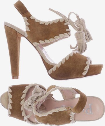 PACO GIL Sandals & High-Heeled Sandals in 37 in Brown: front
