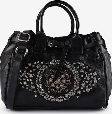 Borsa a mano 'Rossella' di Campomaggi in nero: frontale