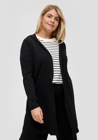 s.Oliver Knit Cardigan in Black: front