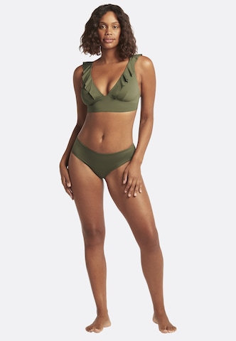 SEA LEVEL Triangel Bikinitop 'Essentials' in Grün
