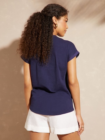 love & roses Shirt in Blauw