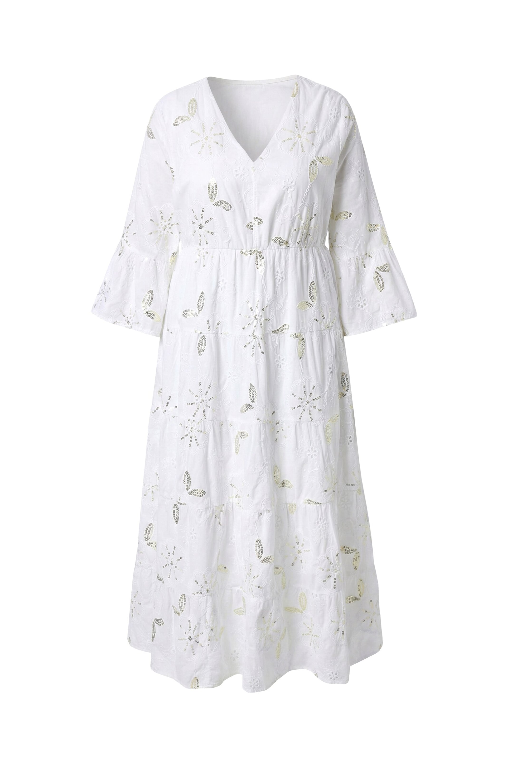 MIAMODA Dress in White: front