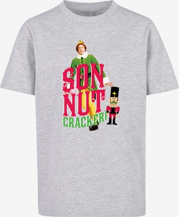 ABSOLUTE CULT Shirt 'Elf - Nutcracker' in Grijs: voorkant