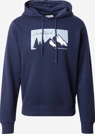 L dydžio Megztinis be užsegimo 'JJSun' iš JACK & JONES, spalva – tamsiai mėlyna / šviesiai mėlyna, Prekių apžvalga