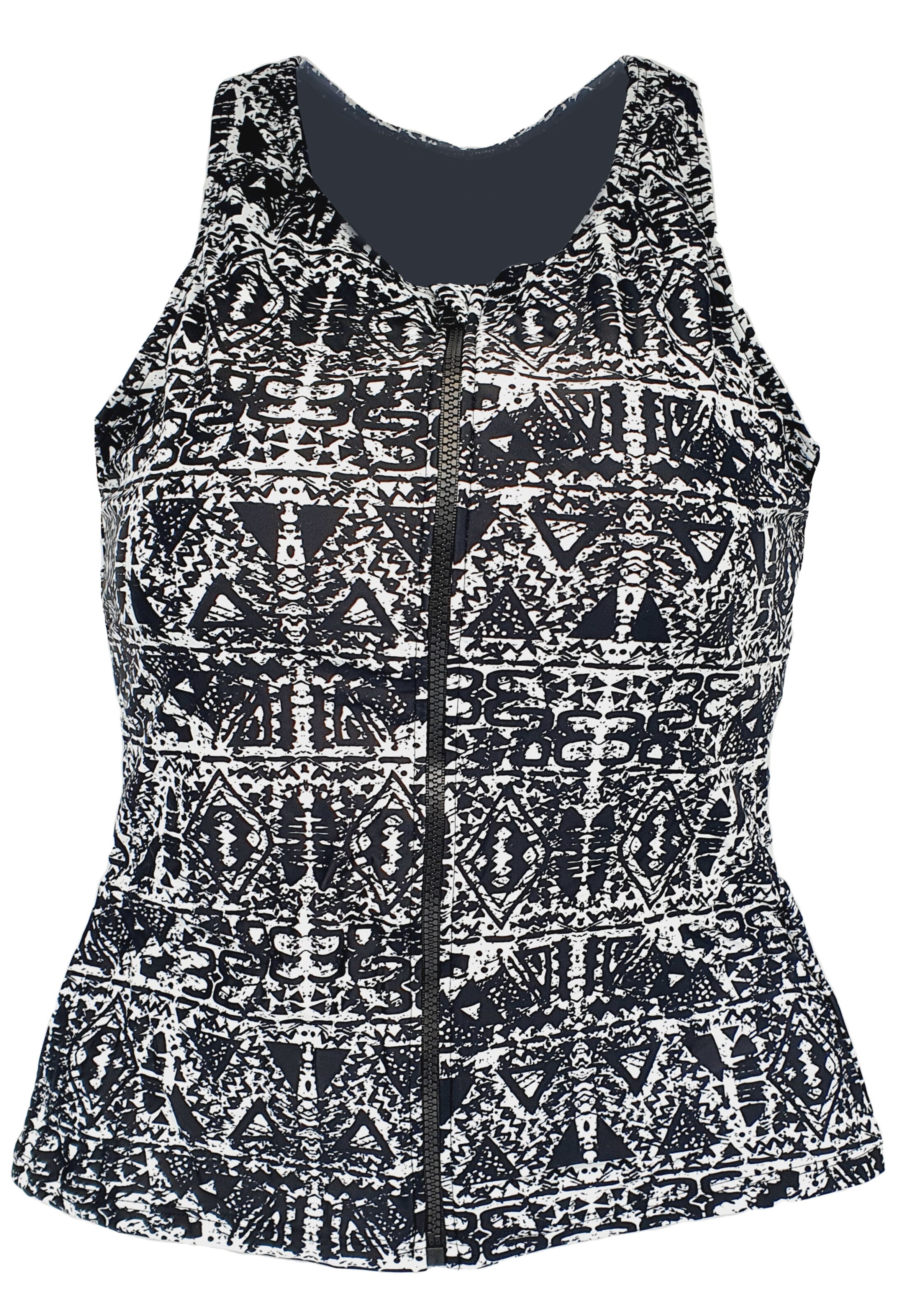 BECO the world of aquasports High neck Tankini top 'BEsuit Racerback' in Black: front