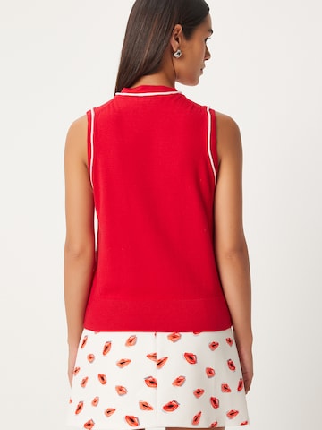 Happiness İstanbul Vyšívaný top - Červená