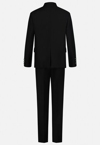 Prestije Slimfit Anzug in Schwarz