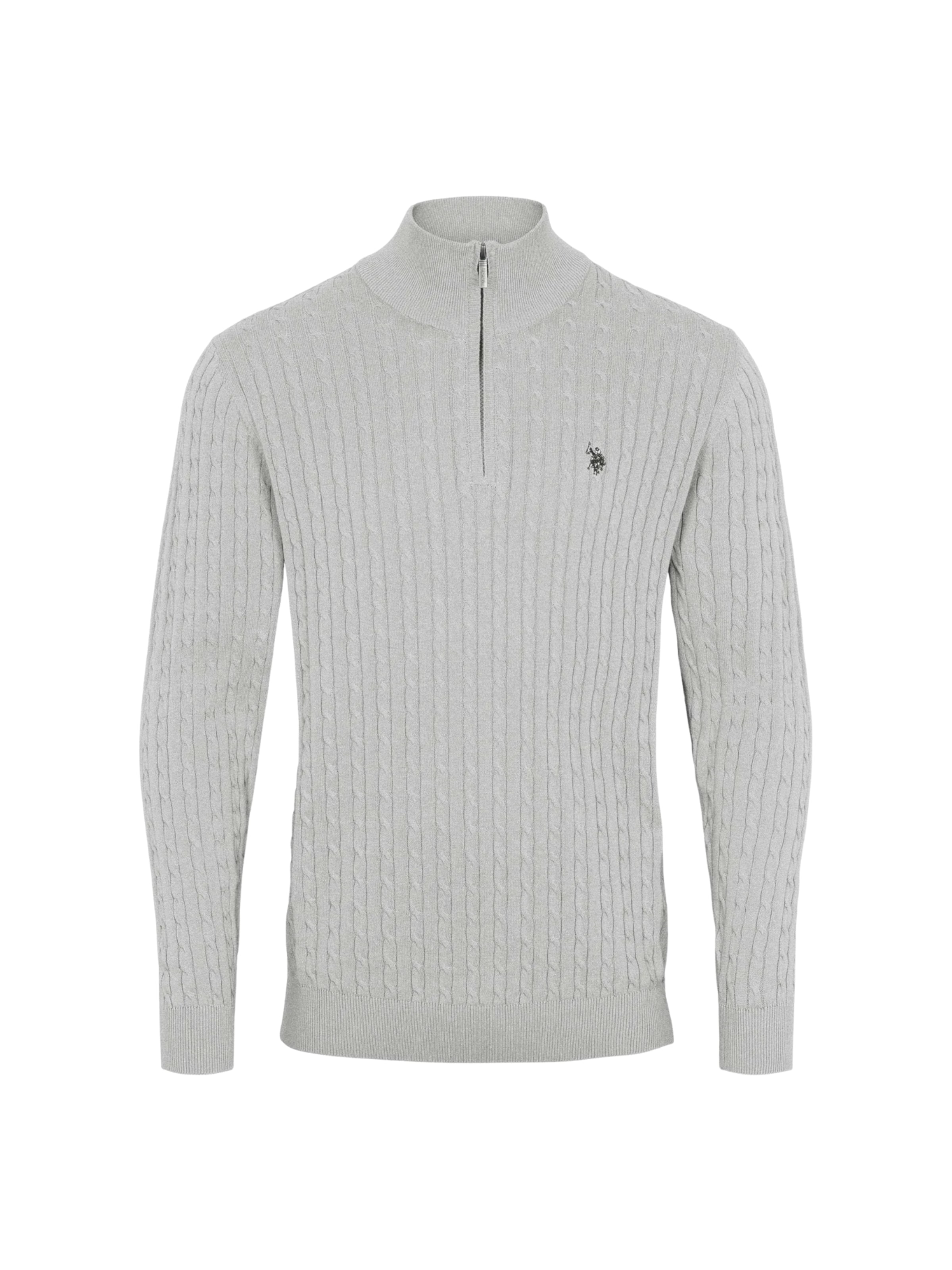 U.S. POLO ASSN. Pullover ' Amir ' in Grau: Vorderseite