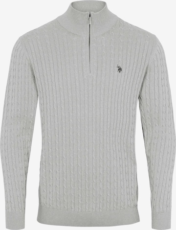U.S. POLO ASSN. Pullover ' Amir ' in Grau: Vorderseite