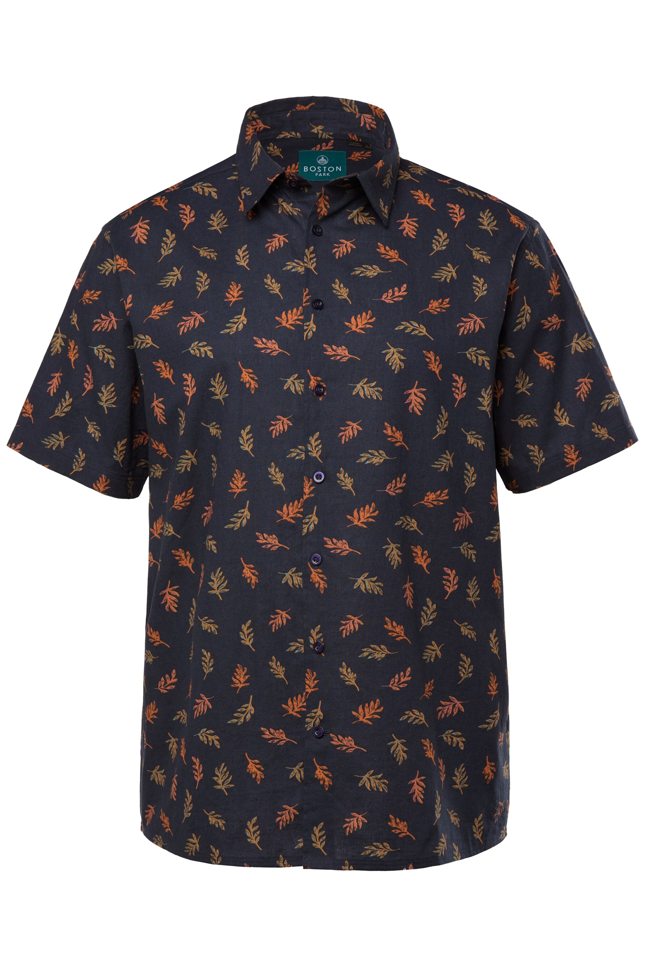 Coupe regular Chemise Boston Park en bleu : devant