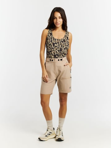 Regular Pantalon 'PRTYaku' PROTEST en marron : devant