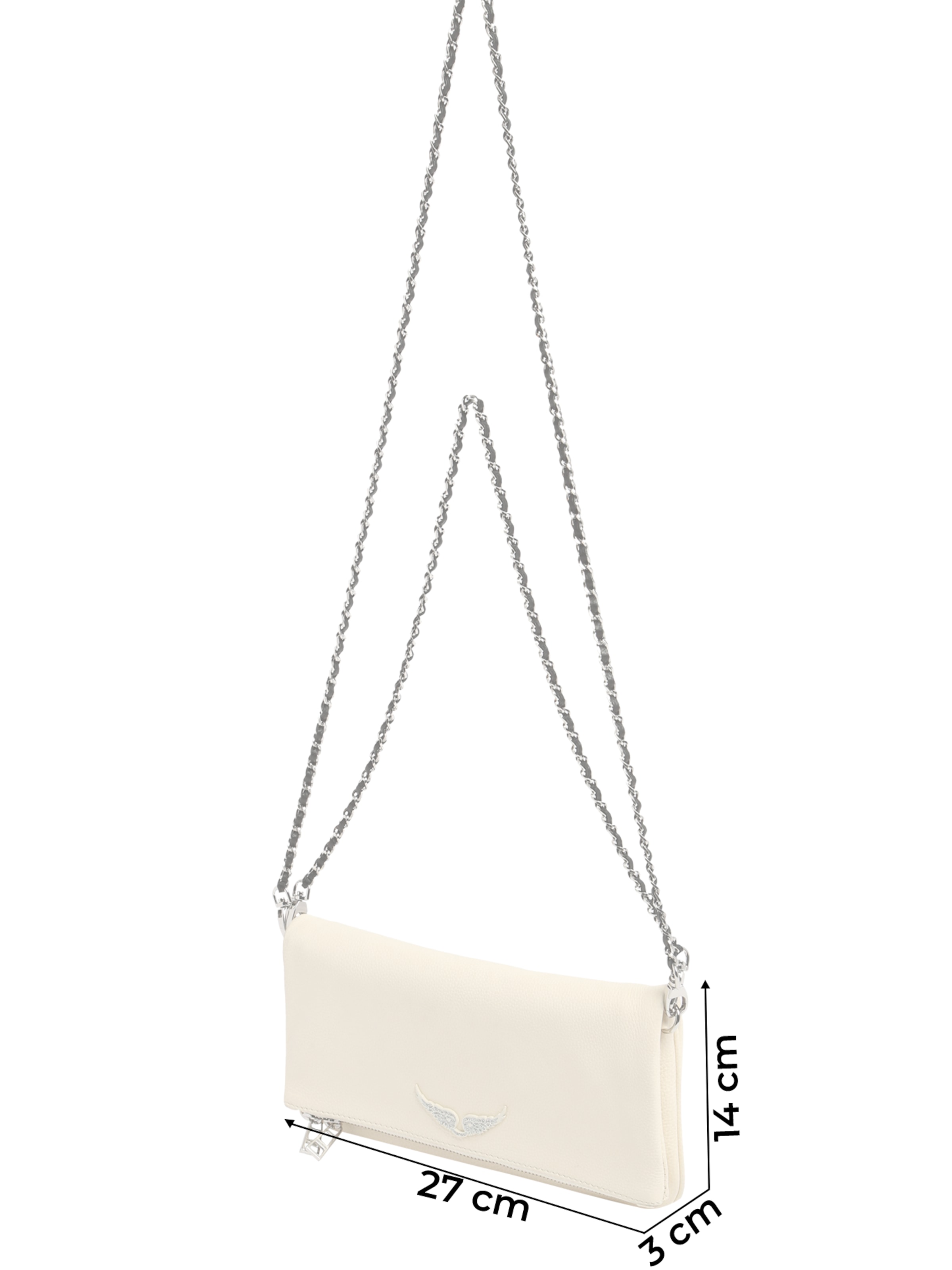 Pochette Zadig & Voltaire en blanc