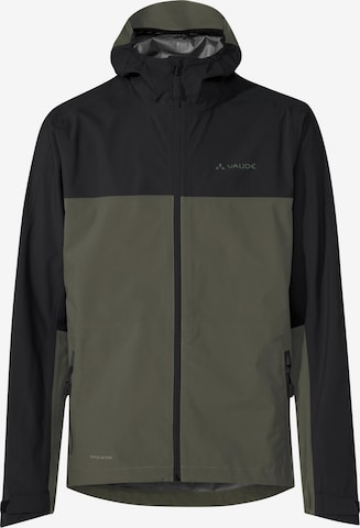 VAUDE Athletic Jacket 'Moab Rain' in Green: front
