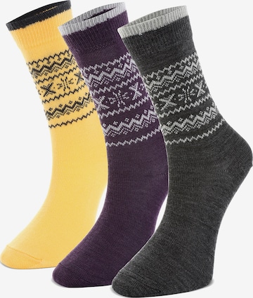 Crea Socks Sukat 'Outdoor Winter' värissä monivärinen: etupuoli