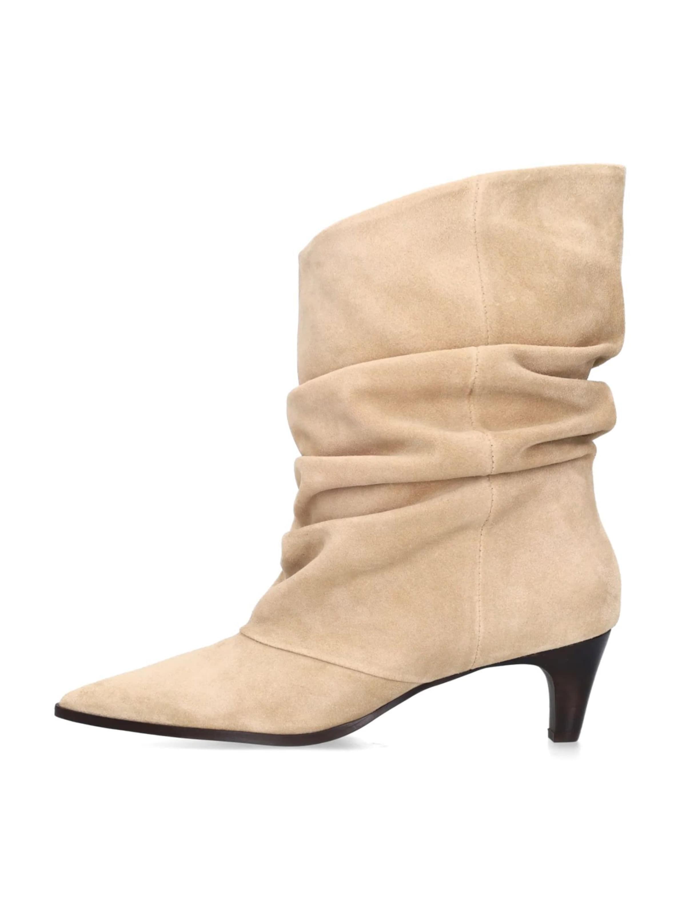 MANFIELD Stiefelette in Beige